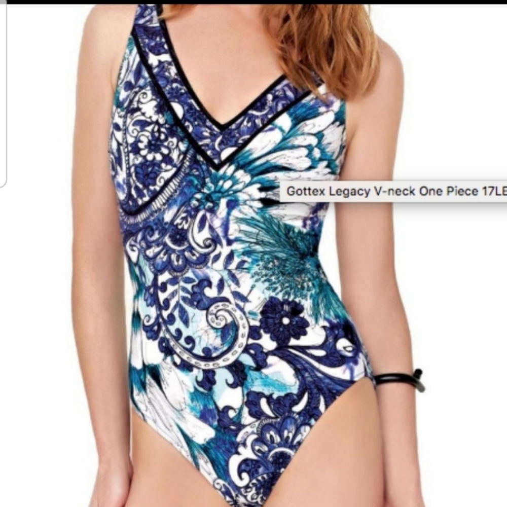 Gottex Patterned Swimsuit